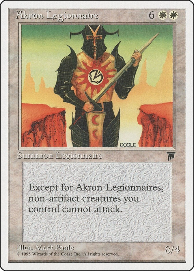 Image for Akron Legionnaire [Chronicles] - Magic: The Gathering