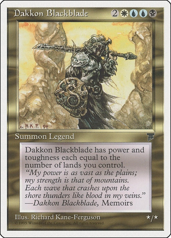 Image for Dakkon Blackblade [Chronicles] - Magic: The Gathering