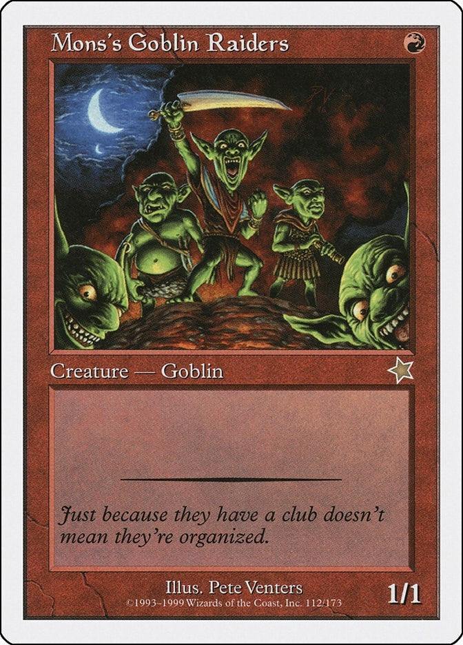 Image for Mons's Goblin Raiders (112) [Starter 1999] - Magic: The Gathering