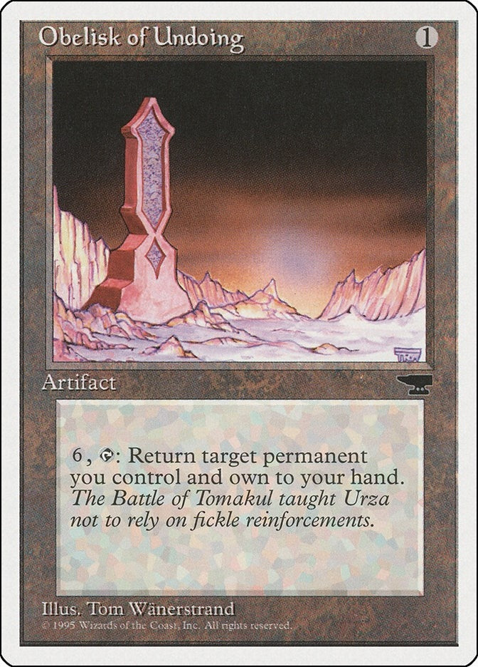 Image for Obelisk of Undoing [Chronicles] - Magic: The Gathering
