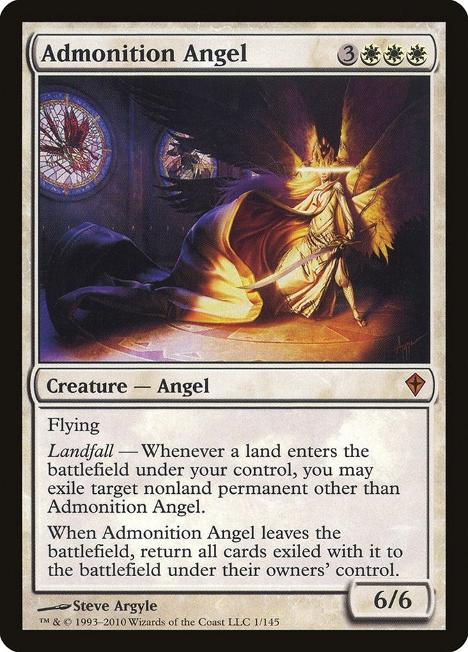 Image for Admonition Angel (1) [Worldwake] - Magic: The Gathering