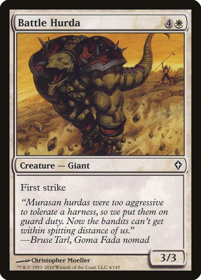 Image for Battle Hurda (4) [Worldwake] - Magic: The Gathering