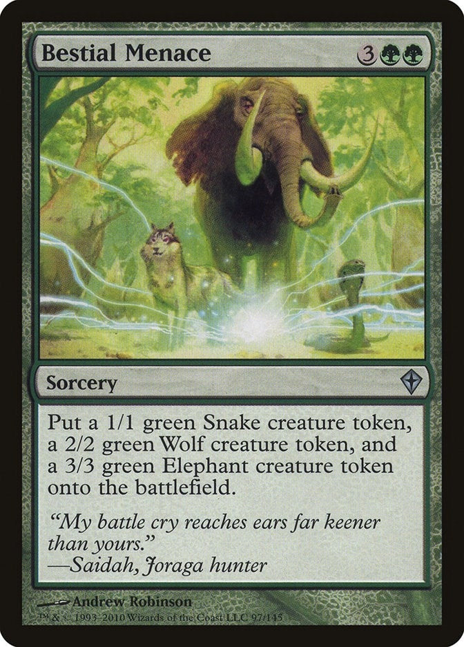 Image for Bestial Menace (97) [Worldwake] - Magic: The Gathering