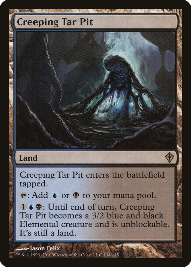 Image for Creeping Tar Pit (134) [Worldwake] - Magic: The Gathering