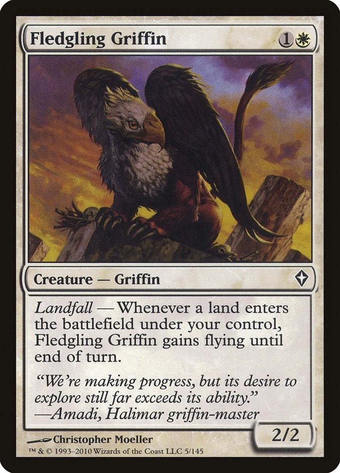 Image for Fledgling Griffin (5) [Worldwake] - Magic: The Gathering