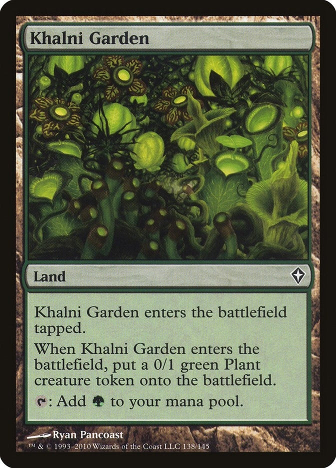 Image for Khalni Garden (138) [Worldwake] - Magic: The Gathering