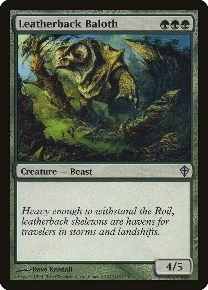 Image for Leatherback Baloth (107) [Worldwake] - Magic: The Gathering
