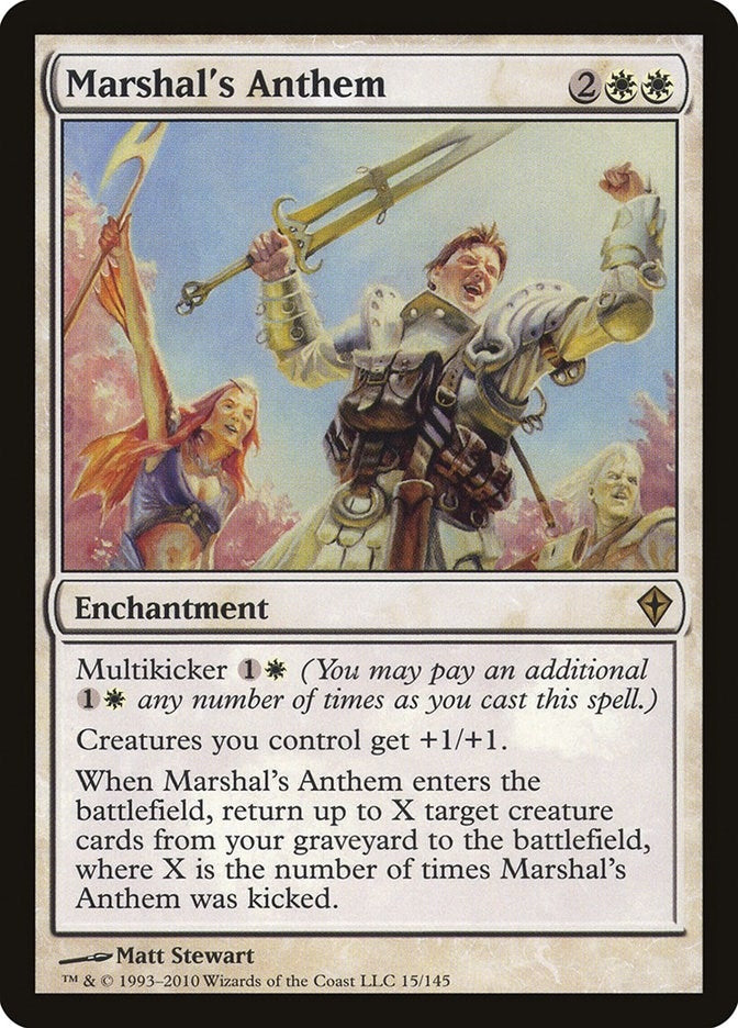 Image for Marshal's Anthem (15) [Worldwake] - Magic: The Gathering