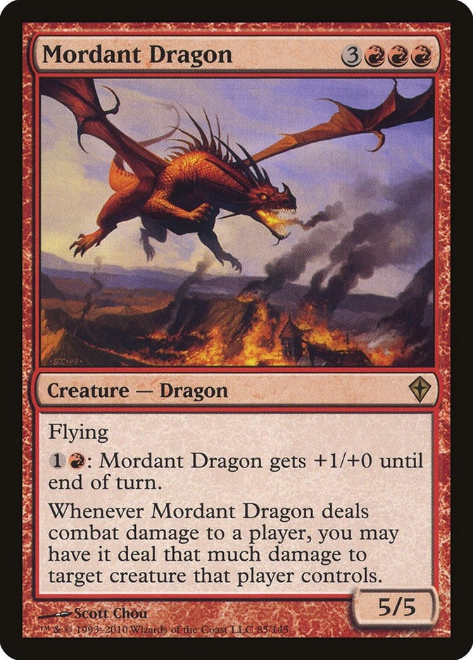 Image for Mordant Dragon (85) [Worldwake] - Magic: The Gathering