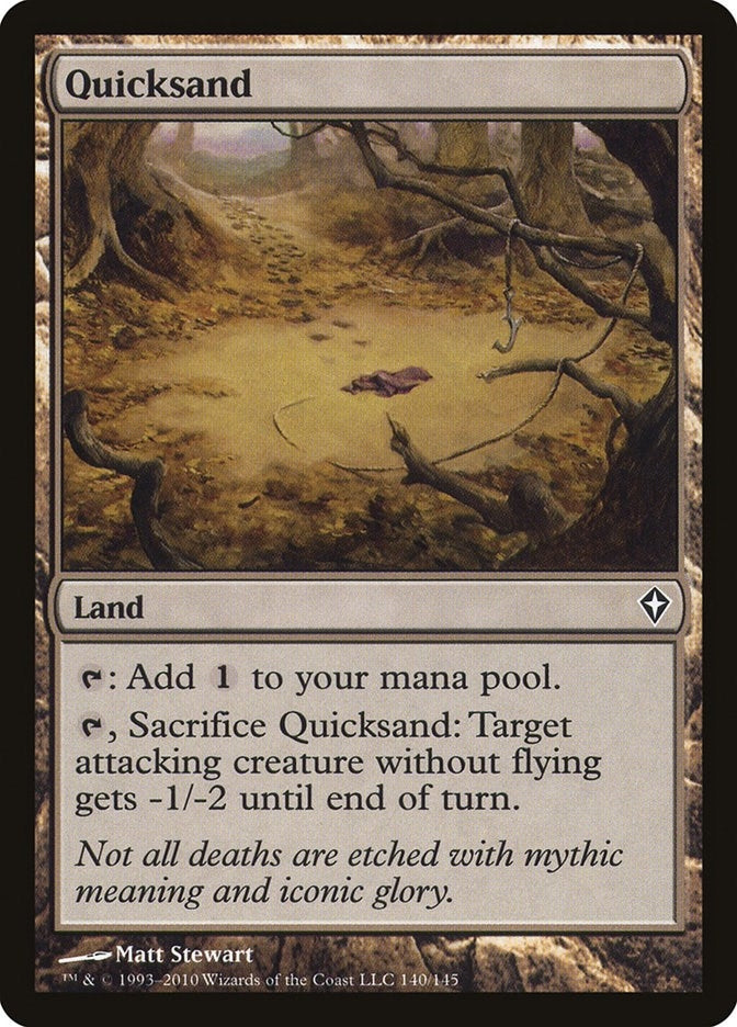Image for Quicksand (140) [Worldwake] - Magic: The Gathering
