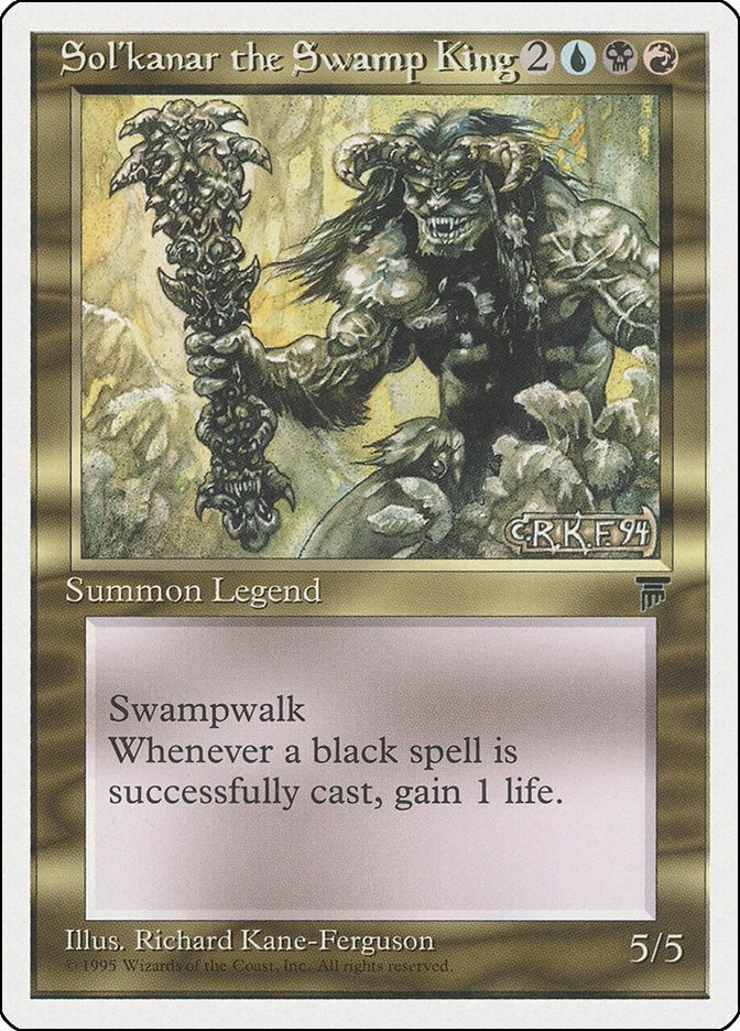 Image for Sol'kanar the Swamp King [Chronicles] - Magic: The Gathering