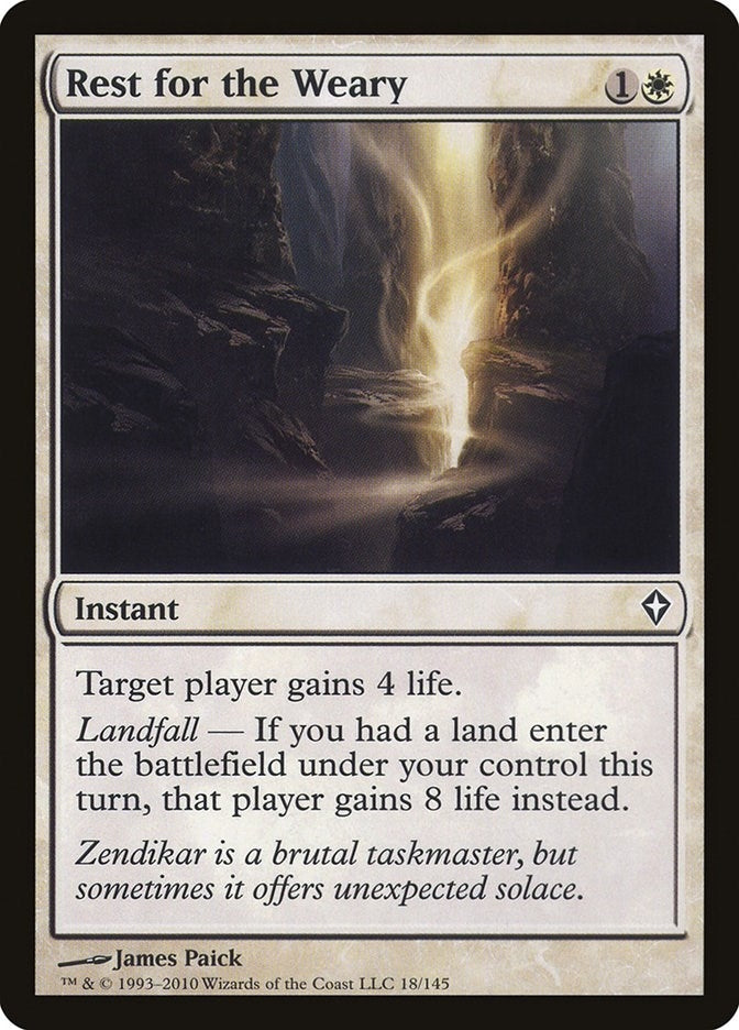 Image for Rest for the Weary (18) [Worldwake] - Magic: The Gathering