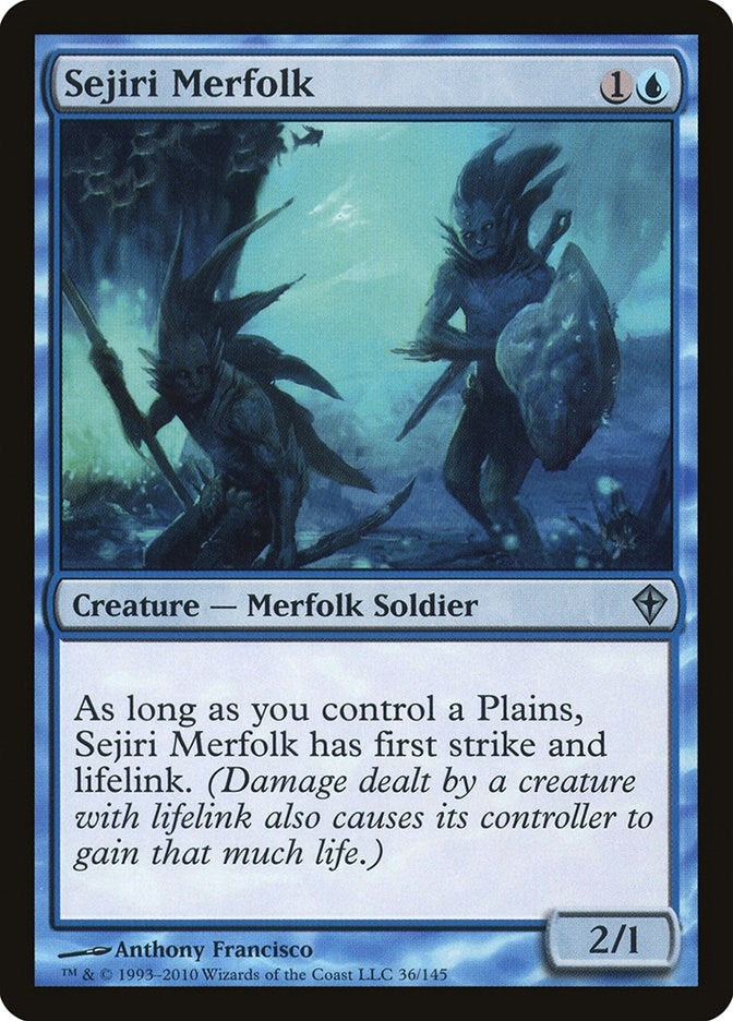 Image for Sejiri Merfolk (36) [Worldwake] - Magic: The Gathering