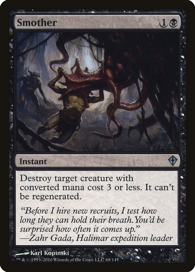 Image for Smother (68) [Worldwake] - Magic: The Gathering