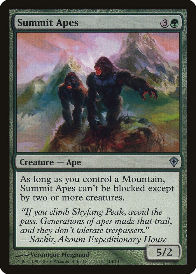 Image for Summit Apes (114) [Worldwake] - Magic: The Gathering