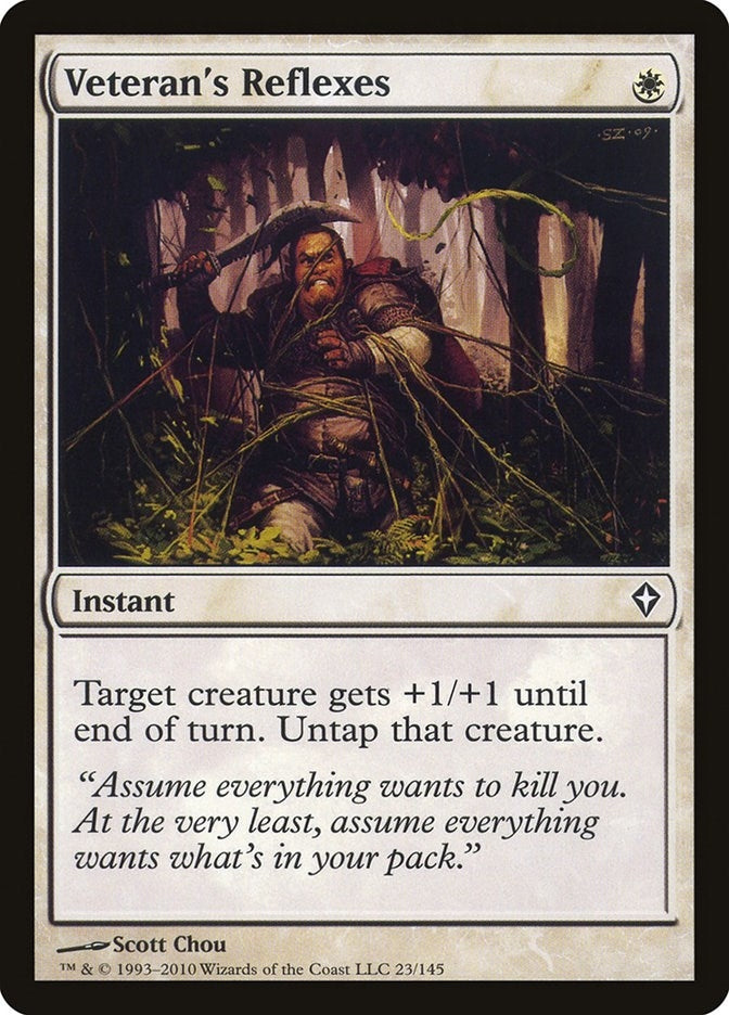 Image for Veteran's Reflexes (23) [Worldwake] - Magic: The Gathering
