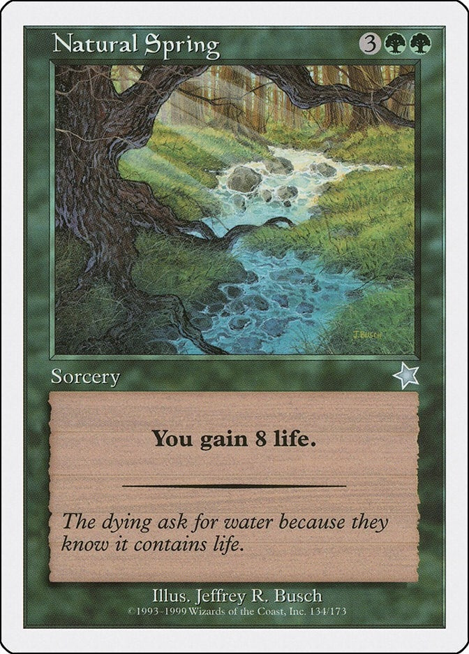 Image for Natural Spring (134) [Starter 1999] - Magic: The Gathering