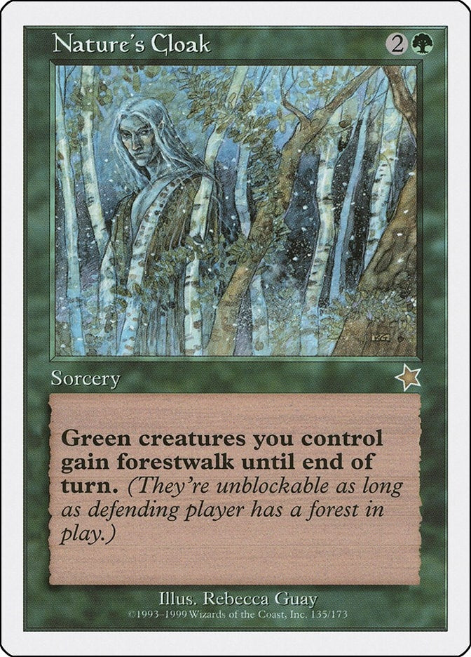 Image for Nature's Cloak (135) [Starter 1999] - Magic: The Gathering