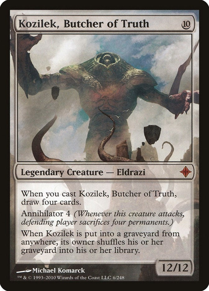 Image for Kozilek, Butcher of Truth (6) [Rise of the Eldrazi] - Magic: The Gathering