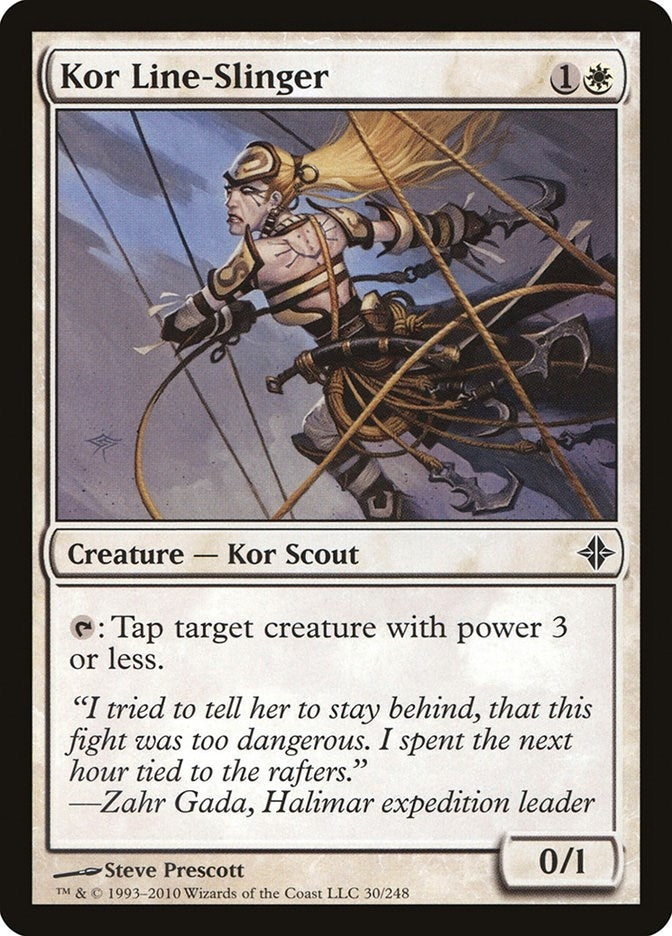 Image for Kor Line-Slinger (30) [Rise of the Eldrazi] - Magic: The Gathering
