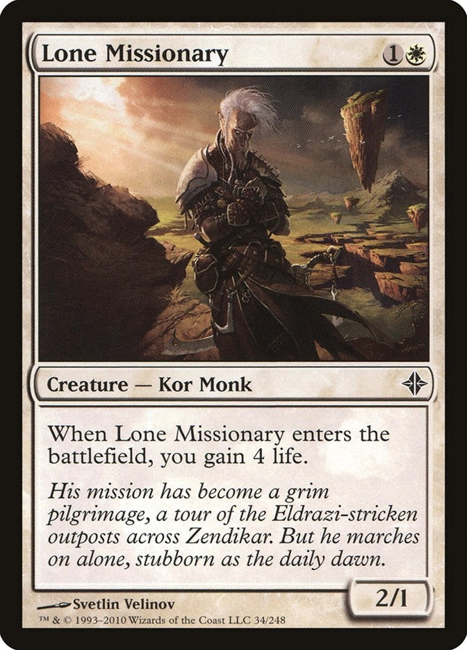 Image for Lone Missionary (34) [Rise of the Eldrazi] - Magic: The Gathering