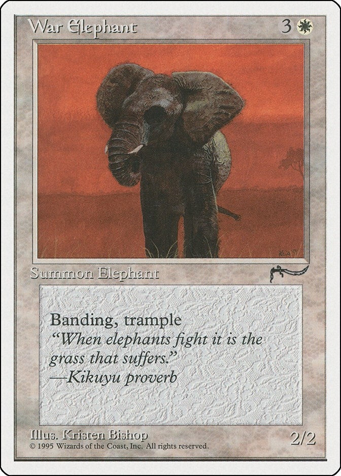Image for War Elephant [Chronicles] - Magic: The Gathering