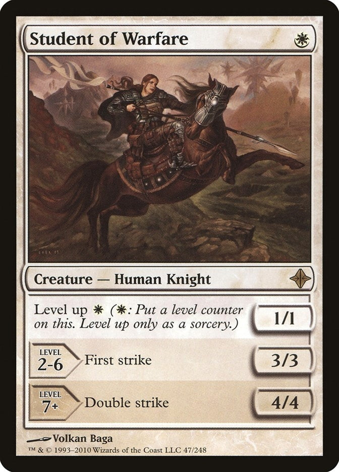 Image for Student of Warfare (47) [Rise of the Eldrazi] - Magic: The Gathering