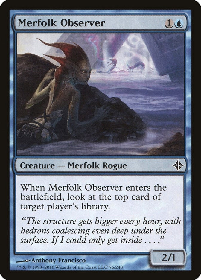 Image for Merfolk Observer (76) [Rise of the Eldrazi] - Magic: The Gathering
