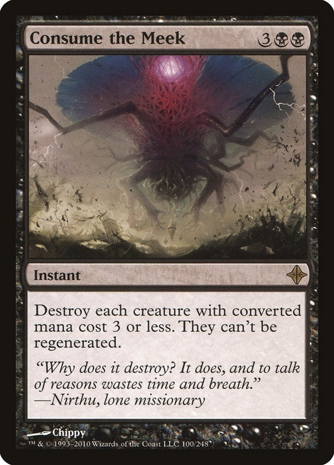 Image for Consume the Meek (100) [Rise of the Eldrazi] - Magic: The Gathering