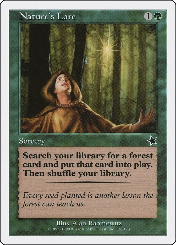 Image for Nature's Lore (136) [Starter 1999] - Magic: The Gathering