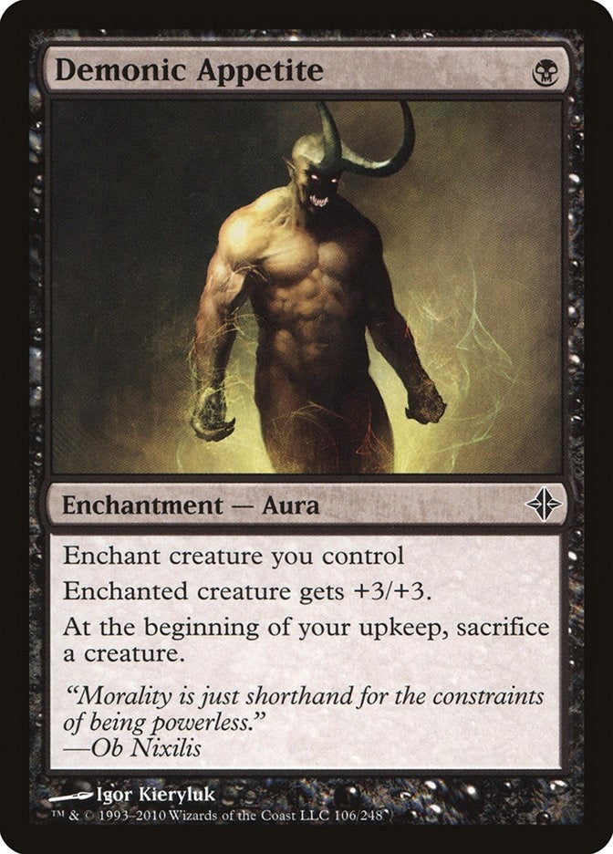 Image for Demonic Appetite (106) [Rise of the Eldrazi] - Magic: The Gathering