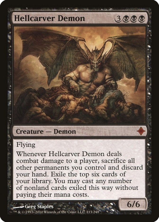 Image for Hellcarver Demon (113) [Rise of the Eldrazi] - Magic: The Gathering