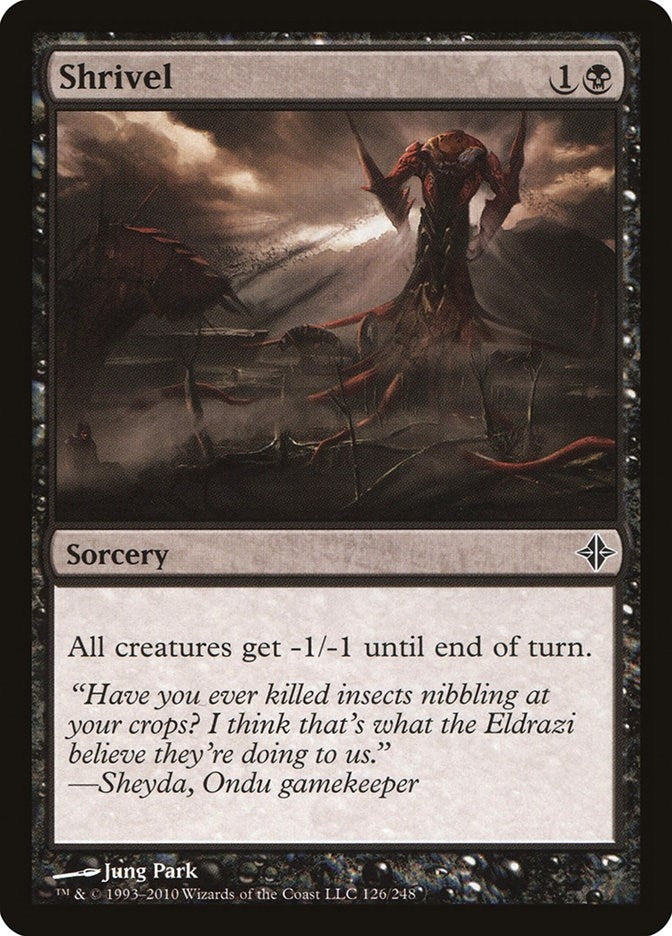 Image for Shrivel (126) [Rise of the Eldrazi] - Magic: The Gathering