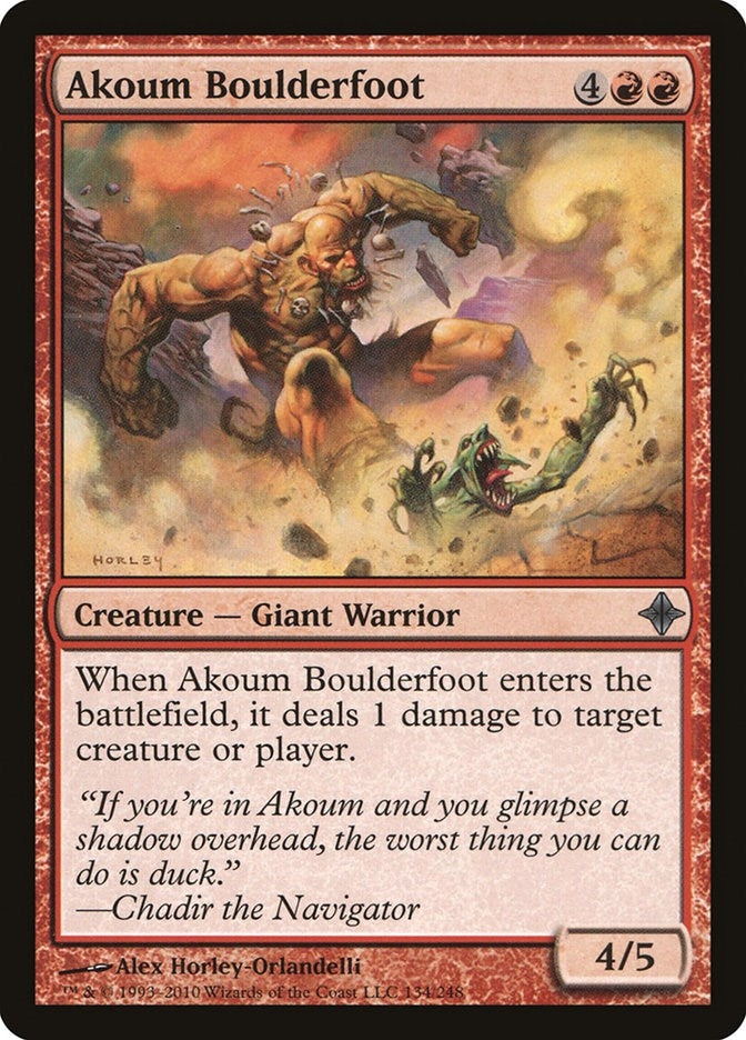 Akoum Boulderfoot (134) [Rise of the Eldrazi]
