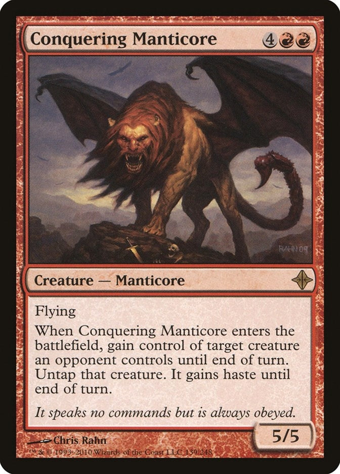 Image for Conquering Manticore (139) [Rise of the Eldrazi] - Magic: The Gathering