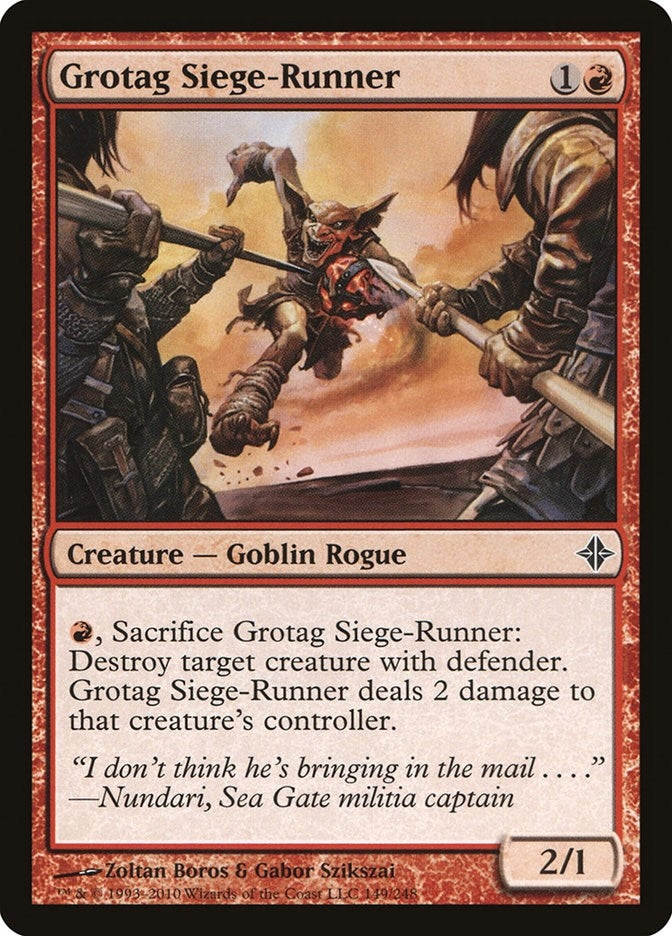 Image for Grotag Siege-Runner (149) [Rise of the Eldrazi] - Magic: The Gathering