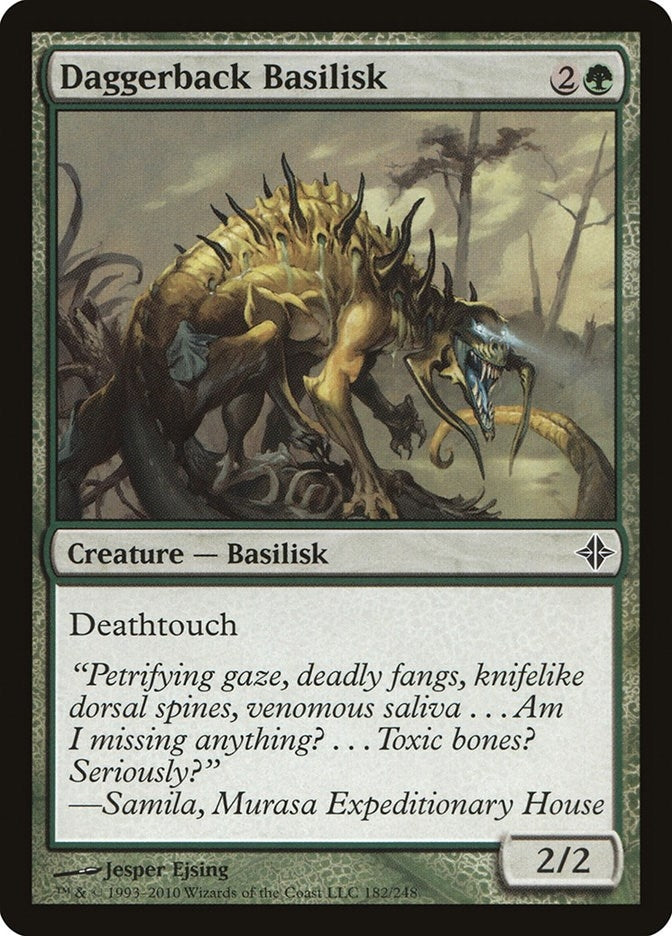 Image for Daggerback Basilisk (182) [Rise of the Eldrazi] - Magic: The Gathering