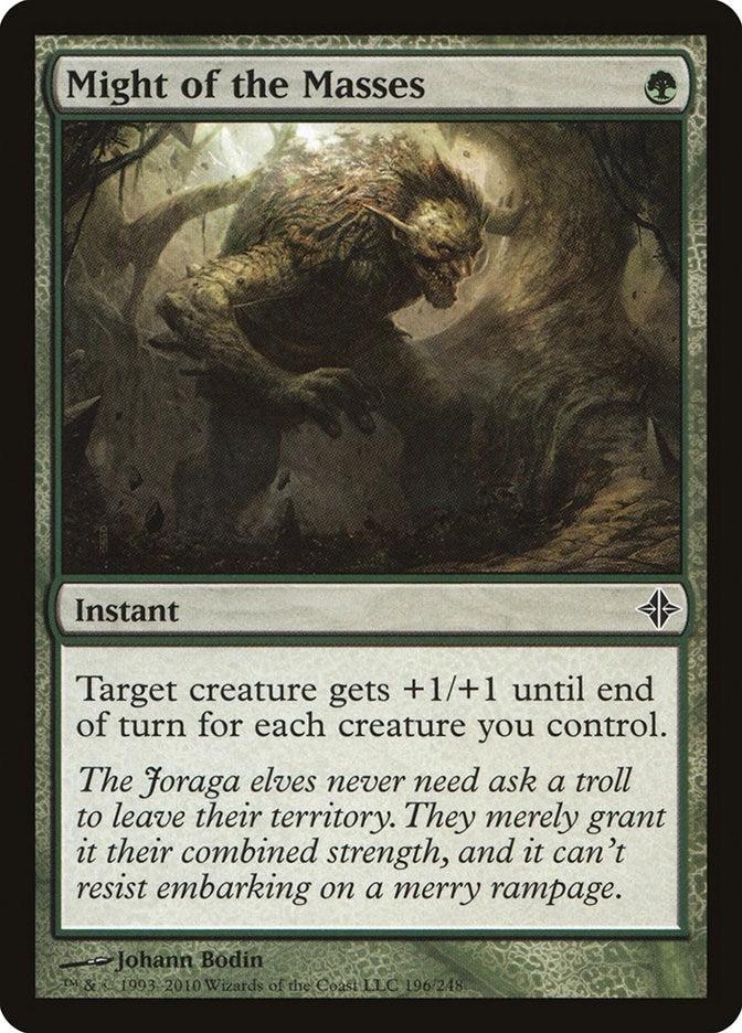 Image for Might of the Masses (196) [Rise of the Eldrazi] - Magic: The Gathering