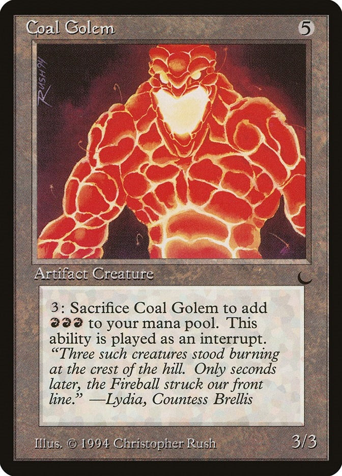 Image for Coal Golem [The Dark] - Magic: The Gathering