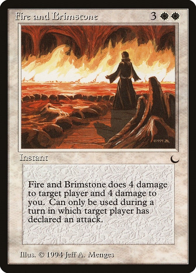 Image for Fire and Brimstone [The Dark] - Magic: The Gathering