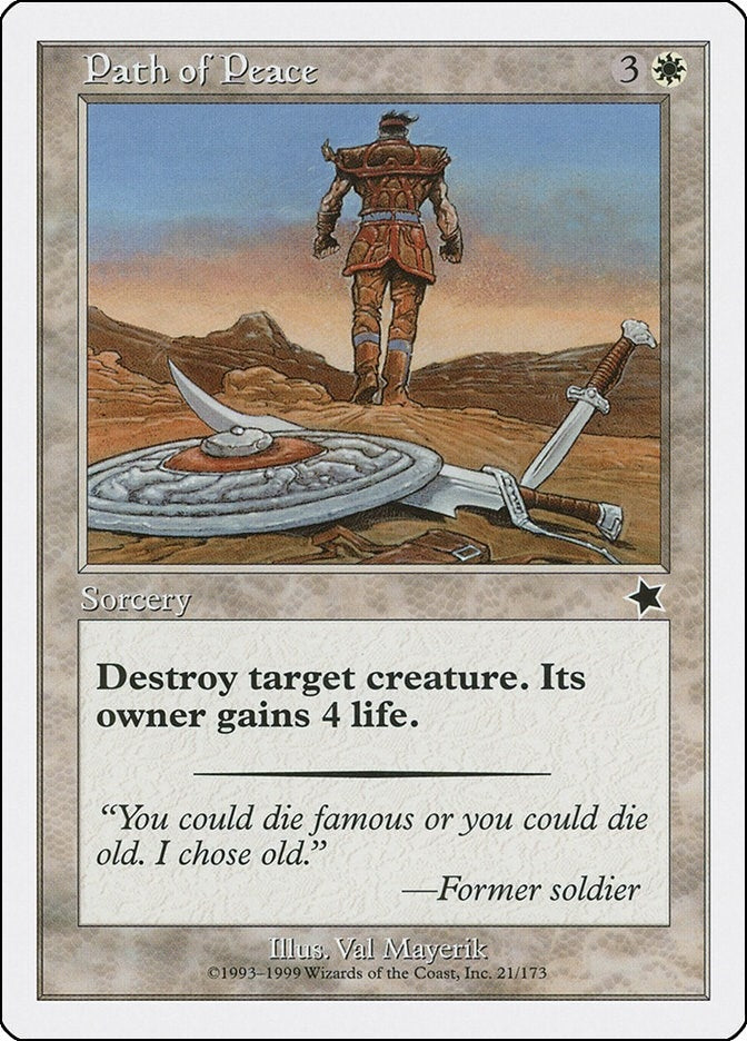 Image for Path of Peace (21) [Starter 1999] - Magic: The Gathering