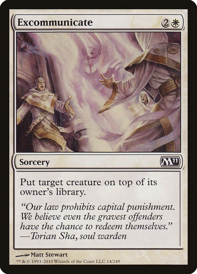Image for Excommunicate (14) [Magic 2011 (M11)] - Magic: The Gathering