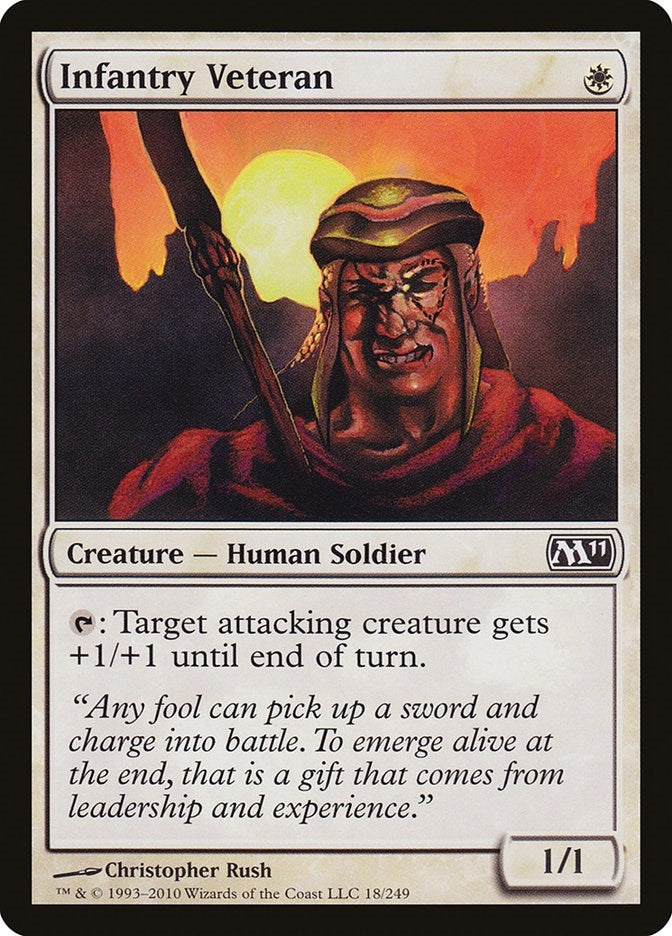 Image for Infantry Veteran (18) [Magic 2011 (M11)] - Magic: The Gathering