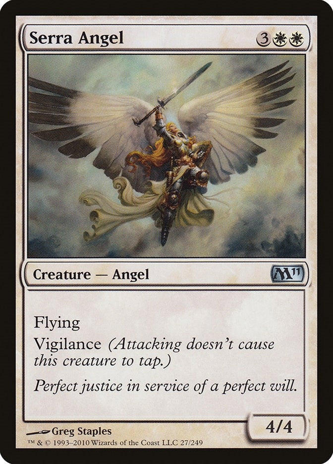 Image for Serra Angel (27) [Magic 2011 (M11)] - Magic: The Gathering