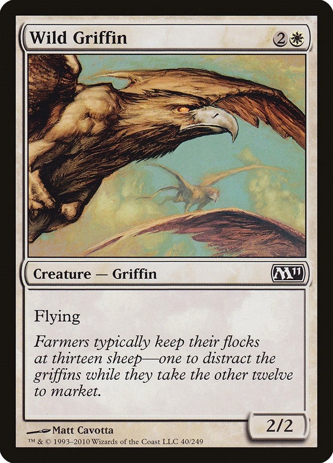Image for Wild Griffin (40) [Magic 2011 (M11)] - Magic: The Gathering