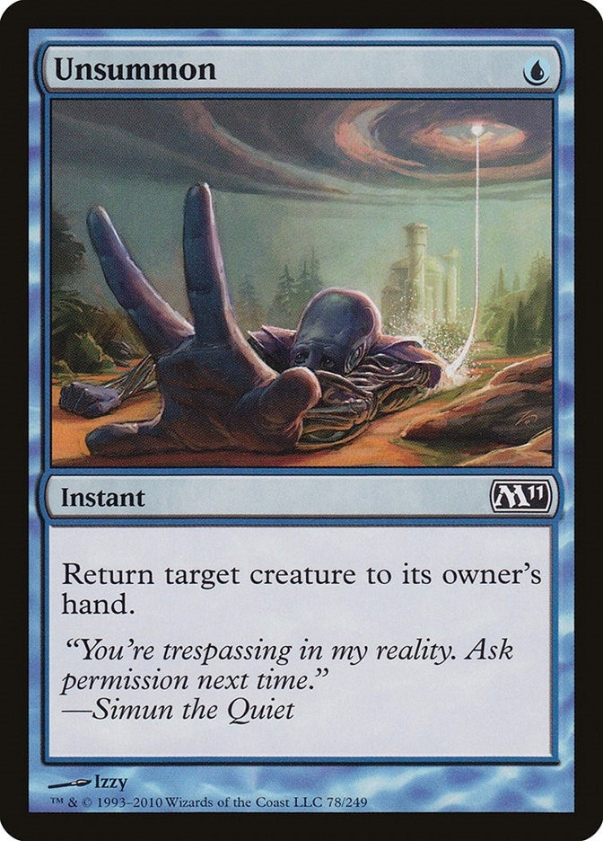 Image for Unsummon (78) [Magic 2011 (M11)] - Magic: The Gathering