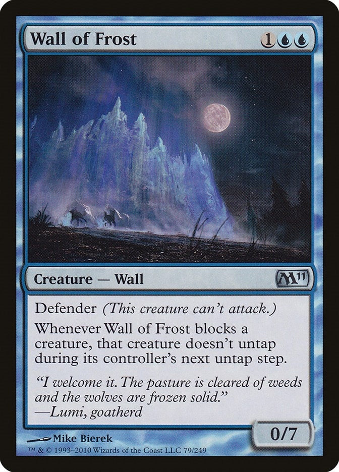 Image for Wall of Frost (79) [Magic 2011 (M11)] - Magic: The Gathering