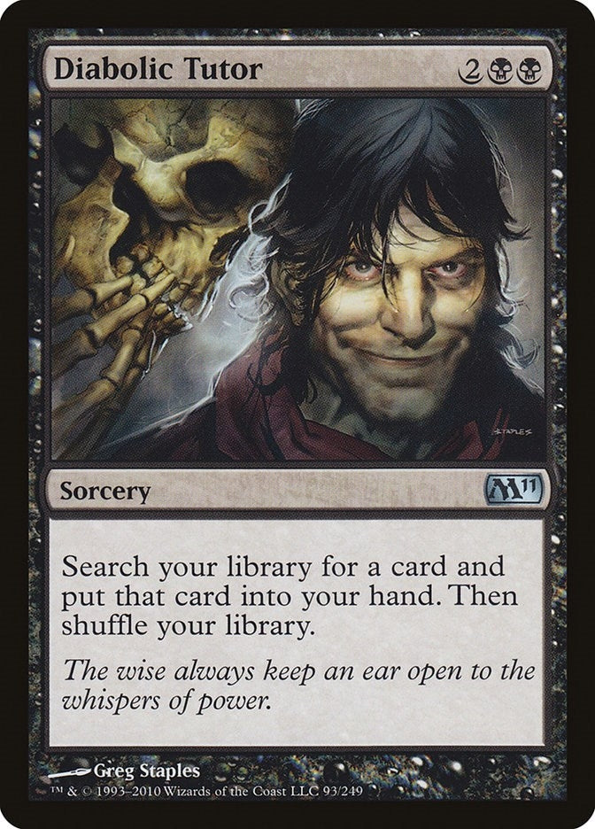 Image for Diabolic Tutor (93) [Magic 2011 (M11)] - Magic: The Gathering