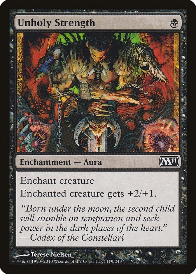Image for Unholy Strength (119) [Magic 2011 (M11)] - Magic: The Gathering