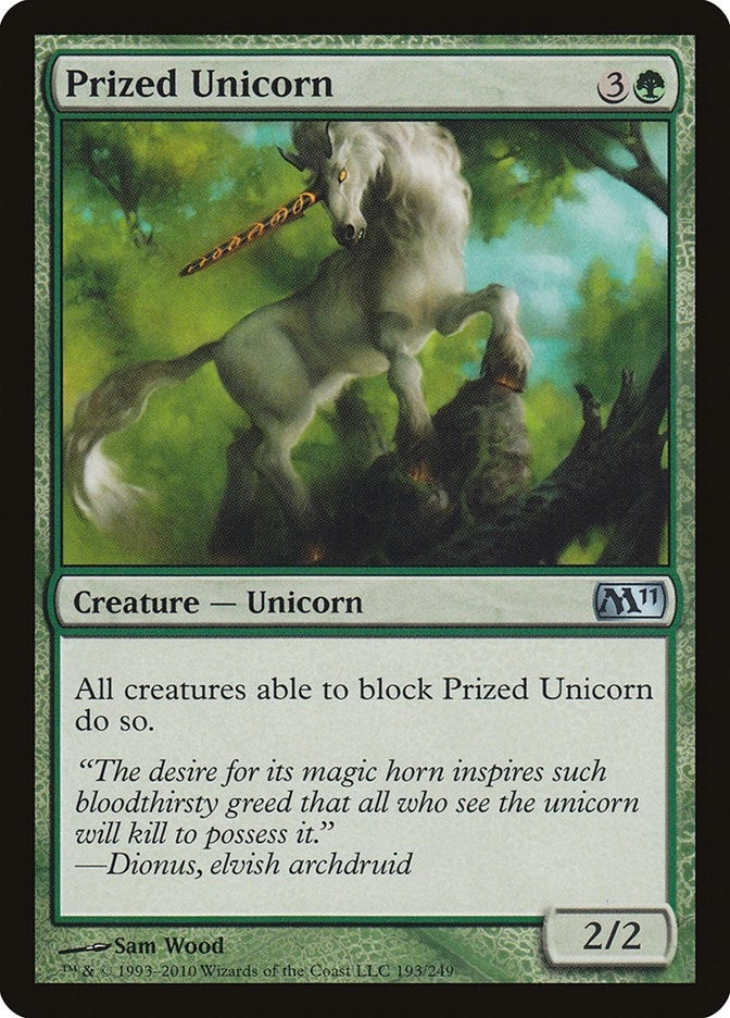 Image for Prized Unicorn (193) [Magic 2011 (M11)] - Magic: The Gathering
